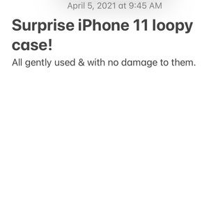 Surprise iPhone 11 loopy case